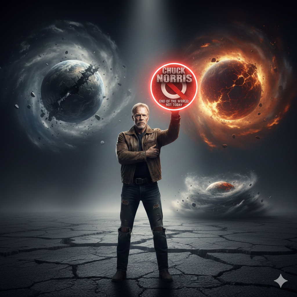 Chuck Norris intense stare