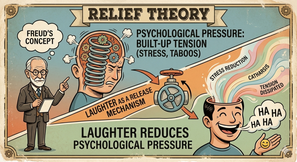 “Dark humor concept”