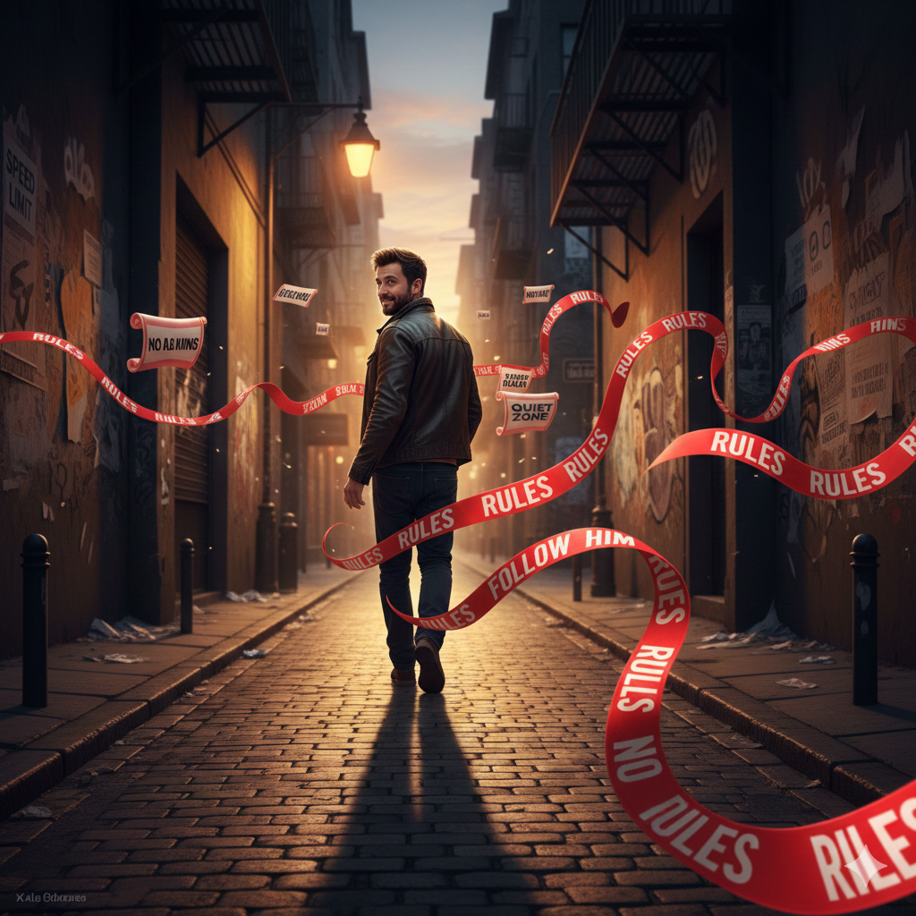 Chuck Norris serious look