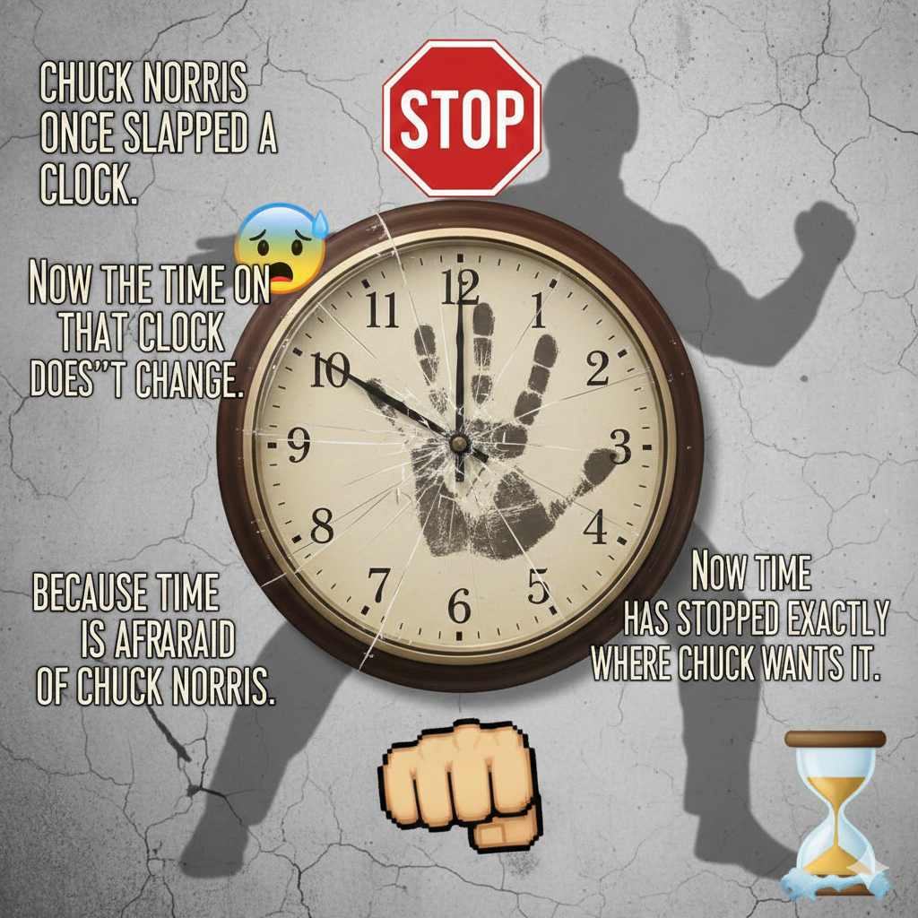 Chuck Norris confident smirk