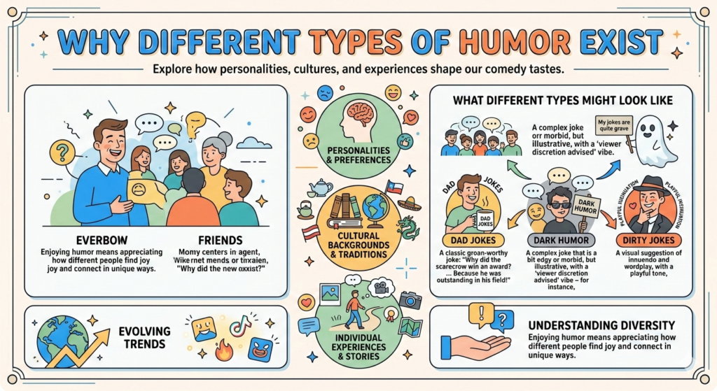 friends sharing funny jokes together